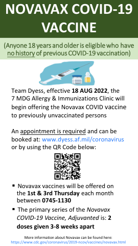 Novavax COVID-19 疫苗 - AF.mil